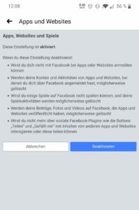 Mit deinem Facebook-Konto verknüpfte Spielen