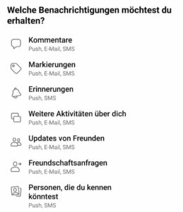 Deine Facebook-Benachrichtigungen verwalten