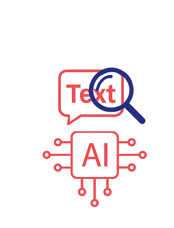 KI analysiert Text