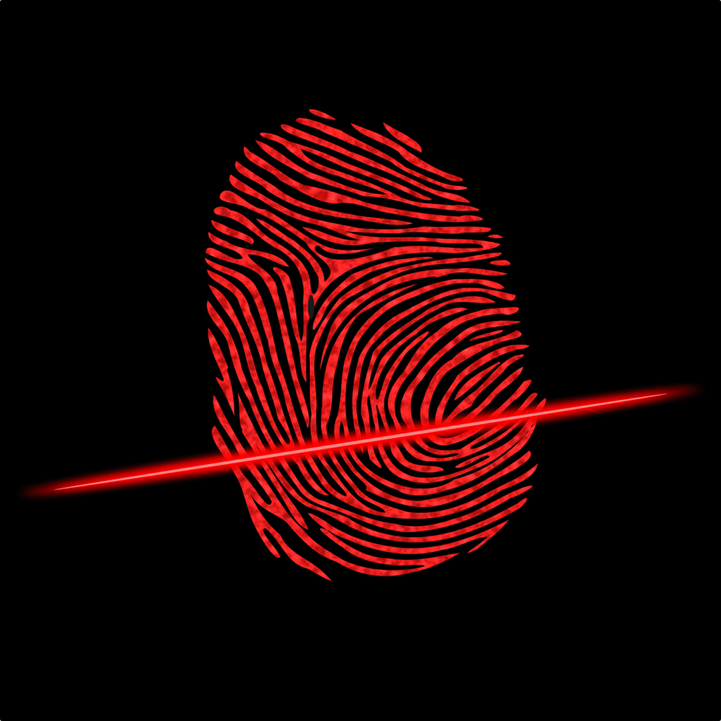 Fingerabdruck wird gescannt