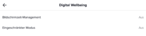 Digital Wellbeing einrichten